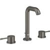 GROHE Essence 20296AL1 - Miscelatore per lavabo a 3 fori con set di scarico a incasso, misura M 193 mm, leva in metallo a doppia leva, disco in ceramica, aeratore a risparmio idrico 5,7 l/min),