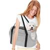 PETCUTE Trasportino Cane e Gatti Borsa per Cane Borsa da Trasporto per Cani traspirante Borsa da Viaggio per Animali Domestici