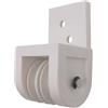 MICEL - 92579 - Puleggia anteriore per pergola, Per ritorno con doppia corda da 8 mm, colore bianco, 43 x 42 x 78 mm