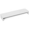 HOMCOM Supporto per Monitor in Legno da Scrivania con 2Vani Contenitore in Legno, Ergonomico, per Laptop, Computer 100x27x15 cm, Bianco| Aosom Italy