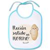Supermolon 02369 - Bavaglino per bebè, con lacci, colore: blu celeste, unisex
