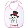 Supermolon 01904 - Pupazzo di neve Bavaglino con lacci, rosa pastello, unisex