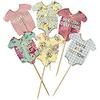 Talking Tables Truly Scrumptious Baby Caketoppers (24 Pack), Multicolor by Talking Tables