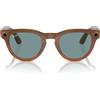 Ray-Ban Occhiali da Sole RW4009 670680 Meta Headliner Marrone/Blu Unisex