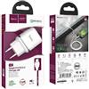HOCO Caricabatteria da rete USB 3A QC3.0 Fast Charge Special Single Port + cavo Tipo C N3 bianco