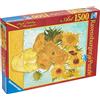 Ravensburger - Puzzle Van Gogh Vaso con Girasoli, 1500 Pezzi, Puzzle Arte per Adulti e Ragazzi, Idea Regalo per Lei o Lui, 80x60 cm
