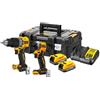 DEWALT Kit valigetta trapano avvitatore a percussione e ad impulsi Dewalt DCK2050E2T-QW