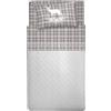 PENSIERI DELICATI Completo Letto Singolo, Flanella 100% Cotone Caldo e Morbido, Completo Lenzuola 1 Piazza 90 x 200 cm, Include Lenzuolo Sotto, Sopra e 1 Federa, Made in Italy, Tartan Cervo Beige