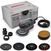 MENZER Levigatrice Rotorbitale ETS 150 5.0 (Levigatura Grossolana e Intermedia) incl. systainer³, 3 Plastrelli, Protezione Multi-Foro, Interface Pad, Dischi Abrasivi