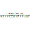 Amscan All Aboard Birthday - Festone di Compleanno con guarnizioni a Lettere [Lingua Inglese]