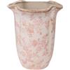 Romimex Vaso Beige Rosa Porcellana 24 x 29 x 24 cm