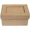 INNSPIRO Scatola di carta mache con cornice rettangolare 8x6x4 cm.