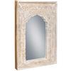 Alexandra House Living Specchio da parete crema legno di mango 6 x 60 x 87 cm