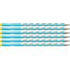 STABILO - Matita Ergonomica triangolare Sottile - EASYgraph S | per Mancini, Azzurro, Confezione da 6, Gradazione HB