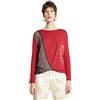 Desigual TS_marsella T-Shirt, Colore: Rosso, XS Donna