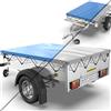 Tarpofix® Telo per rimorchio auto 258 x 136 x 8cm incl. Corda per telone - Bordo rinforzato e copri rimorchio in materiale PVC - Telo PVC ideale per vari modelli di rimorchi per auto da 750kg & 1000kg
