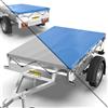Tarpofix® Telo per rimorchio auto 211 x 116 x 8 cm incl. Corda per telone - Bordo rinforzato e copri rimorchio in materiale PVC - Telo PVC ideale per vari modelli di rimorchi per auto da 750 kg