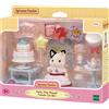 SYLVANIAN FAMILIES 5646 SET PARTY RAGAZZA GATTO TUXEDO