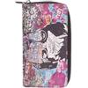 Gabs Portafoglio lungo con zip, realizzato in pelle. Presenta diversi taschini per riporre carte di credito, documenti e tessere, scomparto per banconote e taschino per monete chiuso con zip. 19x11x2c