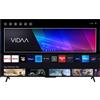 Toshiba Smart TV 65 Pollici 4K Ultra HD Display LED Sistema Vidaa Dolby Vision HDR Classe E colore Nero - 65QV2463DA