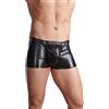 Svenjoyment Boxer in cuoio nero con rigonfiamento pene