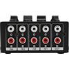 CHICIRIS Mixer Stereo Passivo Linea Audio a 4 Canali Mini Portatile per Computer, Telefono, Tablet