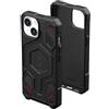 URBAN ARMOR GEAR Monarch Pro Custodia protettiva compatibile con Apple iPhone 15 Plus [Compatibile con ricarica wireless/ricarica magnetica, protezione a 5 strati] kevlar nero