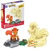 Mega Brands MEGA Pokémon - Evoluzione di Vulpix, set da costruire con 145 pezzi e 2 personaggi snodati, Vulpix e la sua evoluzione Ninetales, giocattolo per bambini, 7+ anni, HTH79
