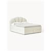 Westwing Collection Letto boxspring con vano contenitore Romia - Bianco