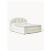 Westwing Collection Letto boxspring con vano contenitore Romia - Bianco
