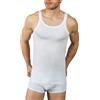 VP Pinuccio Venegoni Canottiera Uomo Cotone Filo Scozia ® Intimo Uomo Spalla Stretta Canotta Uomo Bianca Intima Canottiera Uomo Cotone Spallina