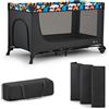 Kinderkraft Lettino da viaggio 2in1 JOY 2 happy shapes