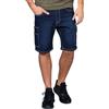 Bermuda in Jeans Elasticizzato Blu