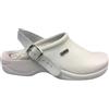 Zoccolo In Pelle Bianco