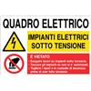 Cartello All. Plurisimbolo Quadro Elettrico L. 500 x 333 mm
