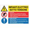 Cartello All. Plurisimbolo Impianti L. 500 x H. 333 mm