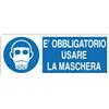Cartello All. Obbligo Uso Maschera L. 333x H 125mm