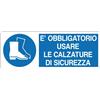 Cartello All. Obbligo Uso Calzature Di Sicurezza L. 333x H 125mm