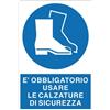 Cartello All. Obbligo Uso Calzature Di Sicurezza L. 333x H 500mm
