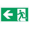 Cartello All. Uscita Di Emergenza A Sinistra L 300 X H 160 mm