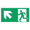 Cartello All. Uscita Di Emergenza Salita A Sinistra L 300 X H 160 mm