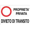 Cartello All. Proprieta' Privata Divieto Transito