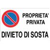 Cartello All. Proprieta' Privata Divieto Di Sosta L. 300 x H. 200 mm