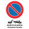 Cartello All. Divieto Di Sosta Rimozione Forzata