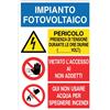 Cartello All. Plurisimbolo Impianto Fotovoltaico L. 200 x H 300 mm