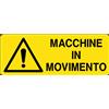 Cartello All. Macchine In Movimento L. 333x H 125mm