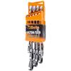 Beta 142SN/SC9 Set di 9 Chiavi Combinate a Cricchetto Snodate con Supporto Compatto, Utensili Professionali di Qualità con Acciaio Selezionato e Trattamento Termico, Ideale per Progetti Vari
