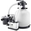 Intex 26680 - Pompa Filtro a Sabbia Krystal Clear con Generatore Salino di Cloro Saltwater System Integrato, Flusso d'Acqua 10000 L/h, Flusso di Sistema 8000 L/h, per piscine con massimo 56800 L
