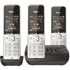 Gigaset COMFORT 500A Trio Téléphone analog/dect Identification de l'appelant Noir, Argent