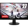 Lenovo N27q Monitor 27 QHD (2560x1440) IPS, 4ms, 100Hz, Frameless, Regolabile, HDMI 2.1 + DP, Low Blue Light/Flicker Free, VESA 100x100